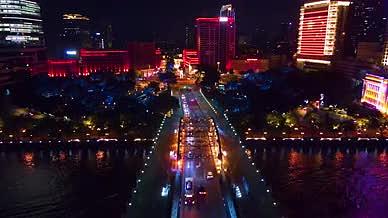 中国红广州著名地标海珠广场视频的预览图